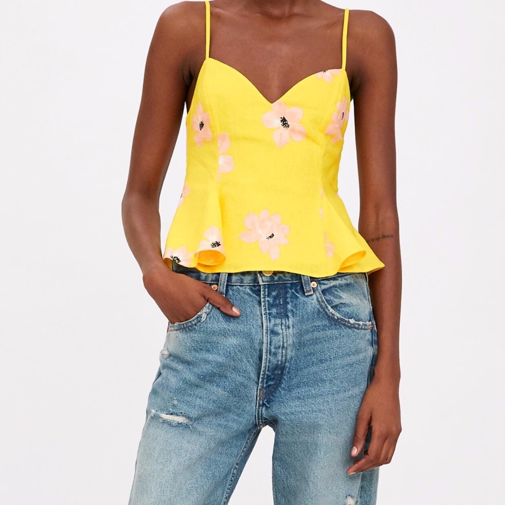 BRAND NEW ZARA PRINTED TOP